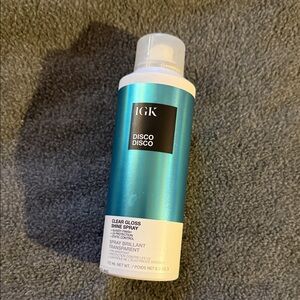 IGK Disco Disco Clear Gloss Shine Spray - Teal Blue